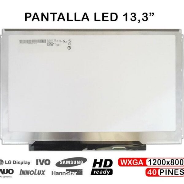 ECRÃ LED DE 13.3" PARA PORTATIL LTD133EV3D N133I5-L01 LTD133EWDD B133EW05 V.0
