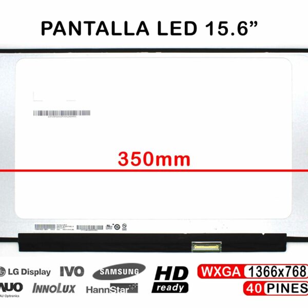 ECRÃ LED 15.6" WXGA (1366x768) 40 Pinos Inferior Direito para Portátil - B156XTK02.0