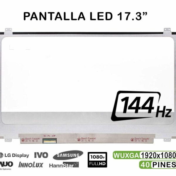Ecrã LED 17.3" para Portátil B173HAN03.2 144Hz FHD G-SYNC - Green Computer