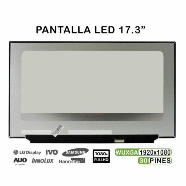 Ecrã LED 17.3" WUXGA (1920x1080) 30 Pinos para Portátil - B173HAN04.2
