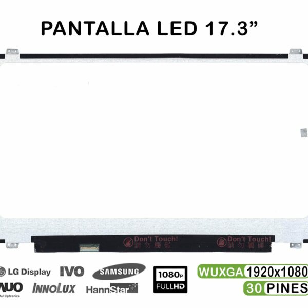 ECRÃ LED DE 17.3" FHD B173HAN01.1 HW0A N173HCE-E31 B173HAN01.3, LP173WF4-SPF2