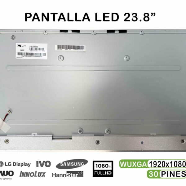 ECRÃ LED DE 23.8" PARA PORTATIL HP AIO ELITEONE 800 G3 SERIES LTM238HL06
