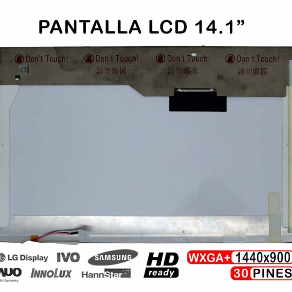 Ecrã LCD 14.1" WXGA+ (1440x900) para Portátil - Compatível LP141WP1-TLB9, TLB8, TLB7 e Mais