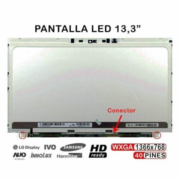 ECRÃ LED DE 13,3" PARA LAPTOP LP133WH5 (TS) (A1) LP133WH5 TSA1
