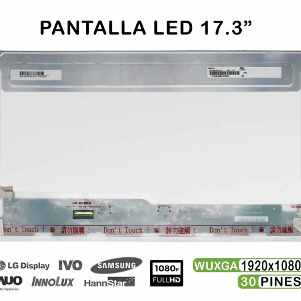 ECRÃ LED FHD DE 17.3" PARA PORTATIL N173HGE-E11 B173HTN01.1 30 PINES EDP