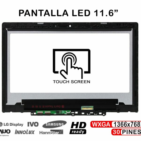 Ecrã LED Tátil 11.6" WXGA para Portátil Lenovo WinBook 300E 2ª Geração - 5D10T45069