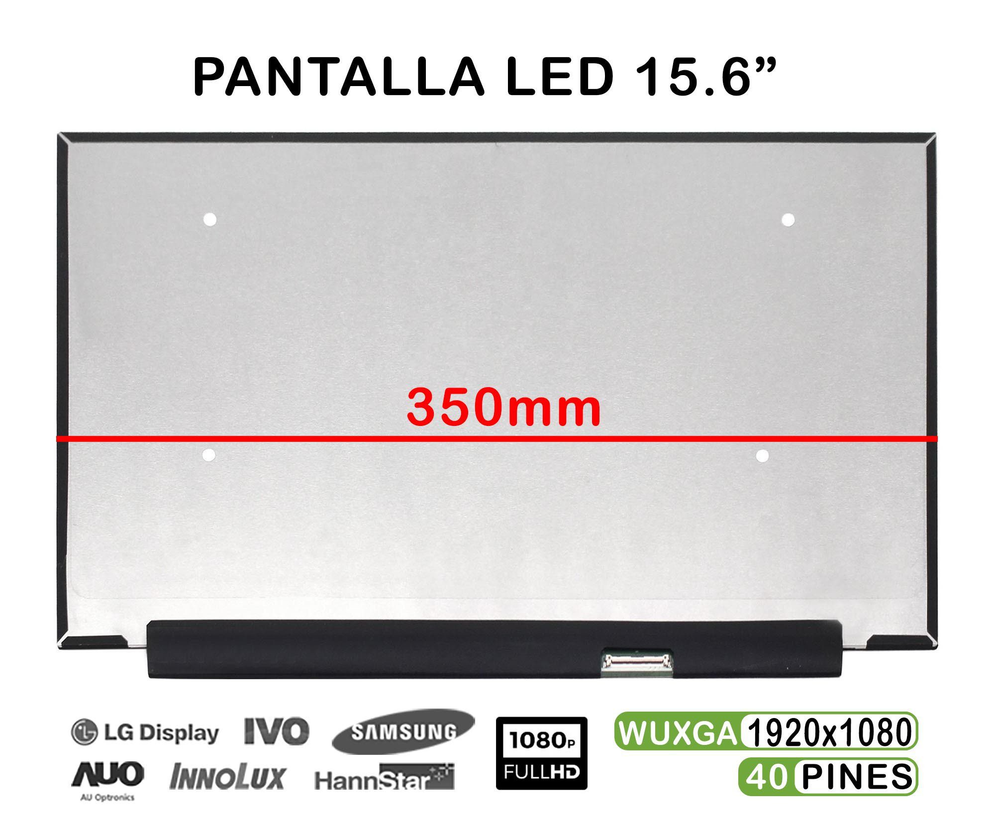Ecrã LED 15.6" FHD 40 Pinos para Portátil - LM156LF2L01 - 350mm