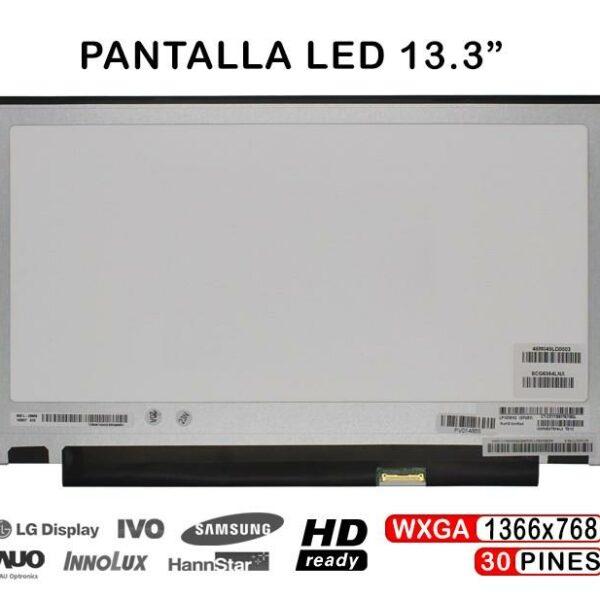 ECRÃ LED DE 13,3" PARA LAPTOP HP LP133WH2(SP)(B3)