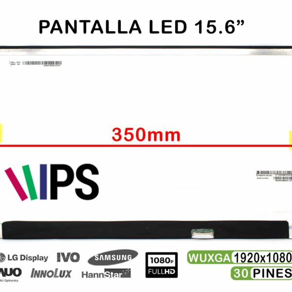 Ecrã LED 15.6" IPS FHD 30 Pinos para Portátil LP156WF9-SPN1 - Green Computer