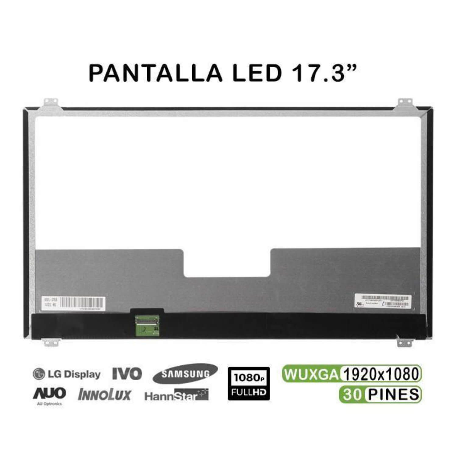 Ecrã LED IPS 17.3" WUXGA (1920x1080) 30 Pinos para Portátil Asus G751J, N751J, X751LX, Medion Erazer X7841/X7843/X7847 - LP173WF4 SPD1 - Image 2
