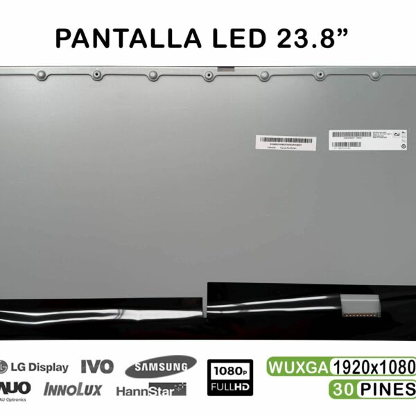 Ecrã LED 23.8" FHD (1920x1080) 30 Pinos para Portátil - Compatível M238HVN02.1