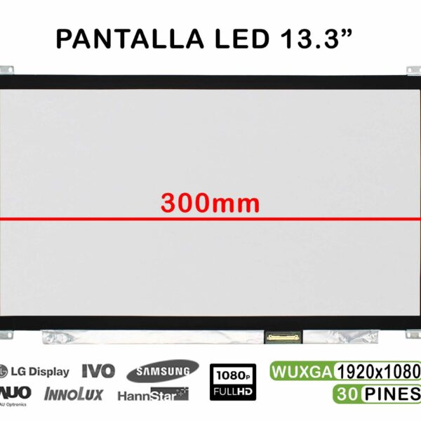 ECRÃ LED DE 13.3" PARA PORTATIL N133HCE-EN2 REV.C1 FULLHD
