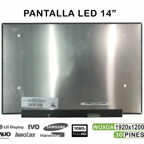 Ecrã LED 14" WUXGA (1920x1200) 30 Pinos para Portátil - NE140WUM-N61