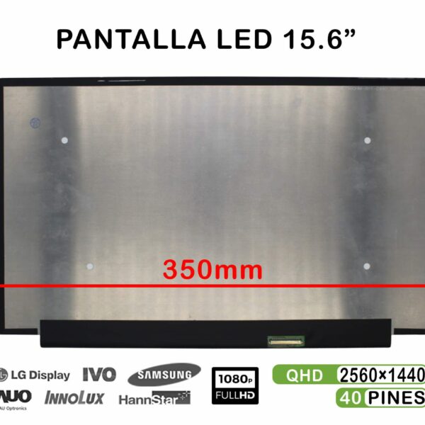 ECRÃ PARA PORTÁTIL DE 15,6" NE156QHM-NY1 LED 2560X1440