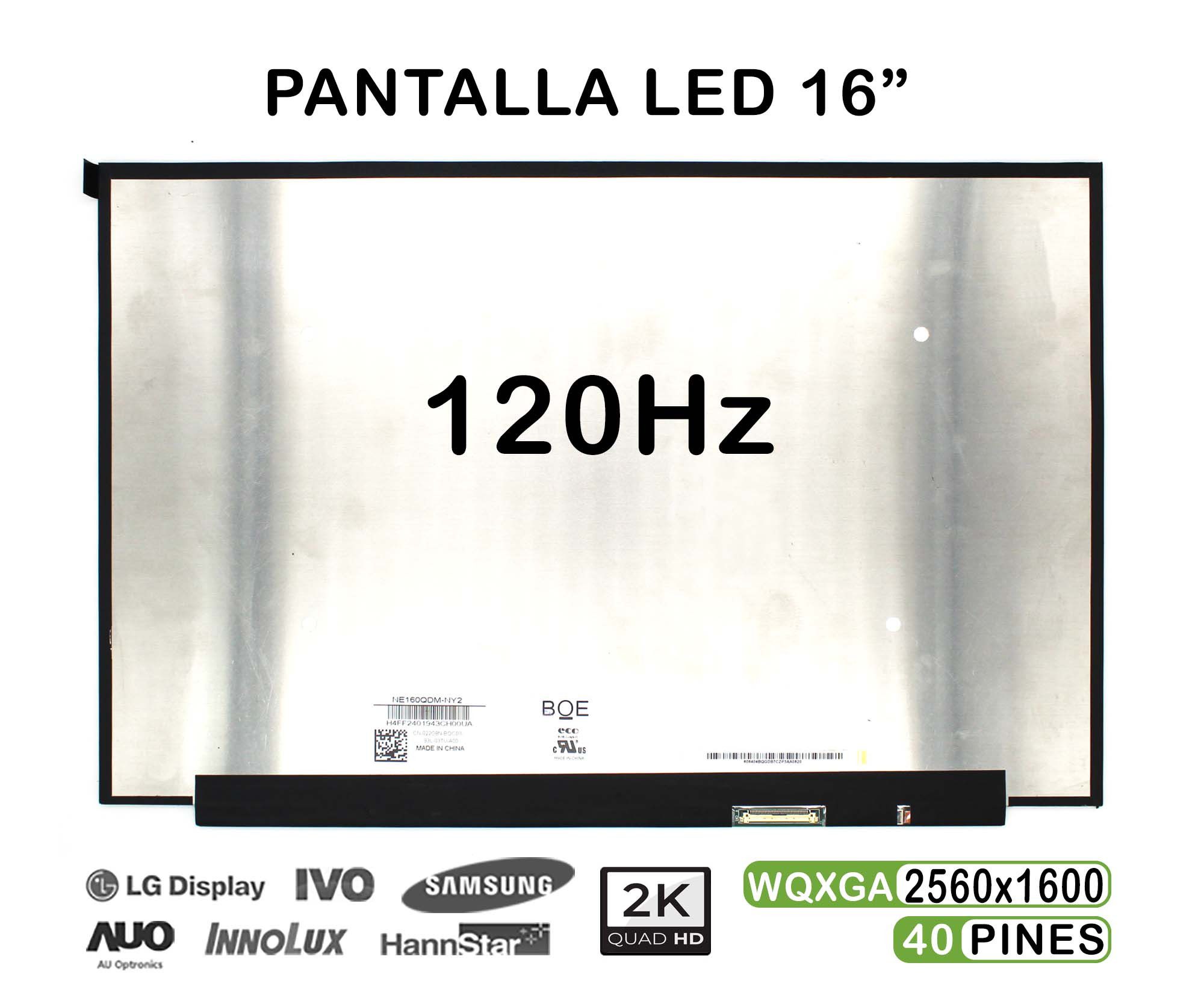 ECRÃ LCD DE 16" PARA PORTATIL NE160QDM-NY2