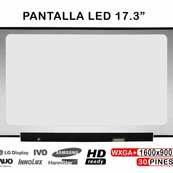 ECRÃ LED DE 17.3" PARA PORTATIL NT173WDM-N23 V8.0 NT173WDM-N25