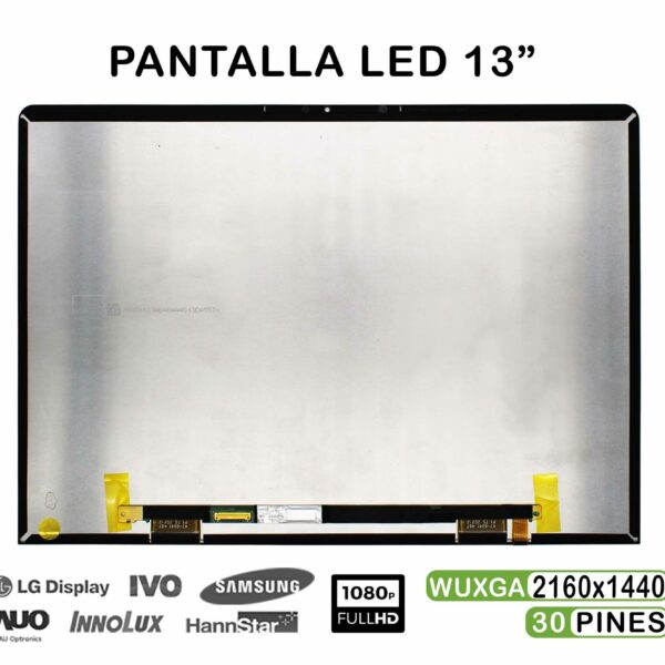 Ecrã LED 13" 2160x1440 30 Pinos para Portátil Huawei Matebook 13 HN-W Series - TV130WTM-NH0
