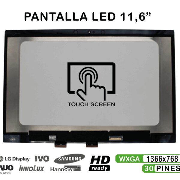 ECRÃ TÁCTIL PARA PORTÁTIL TOSHIBA RADIUS 11 SÉRIE L10W-B 11,6"