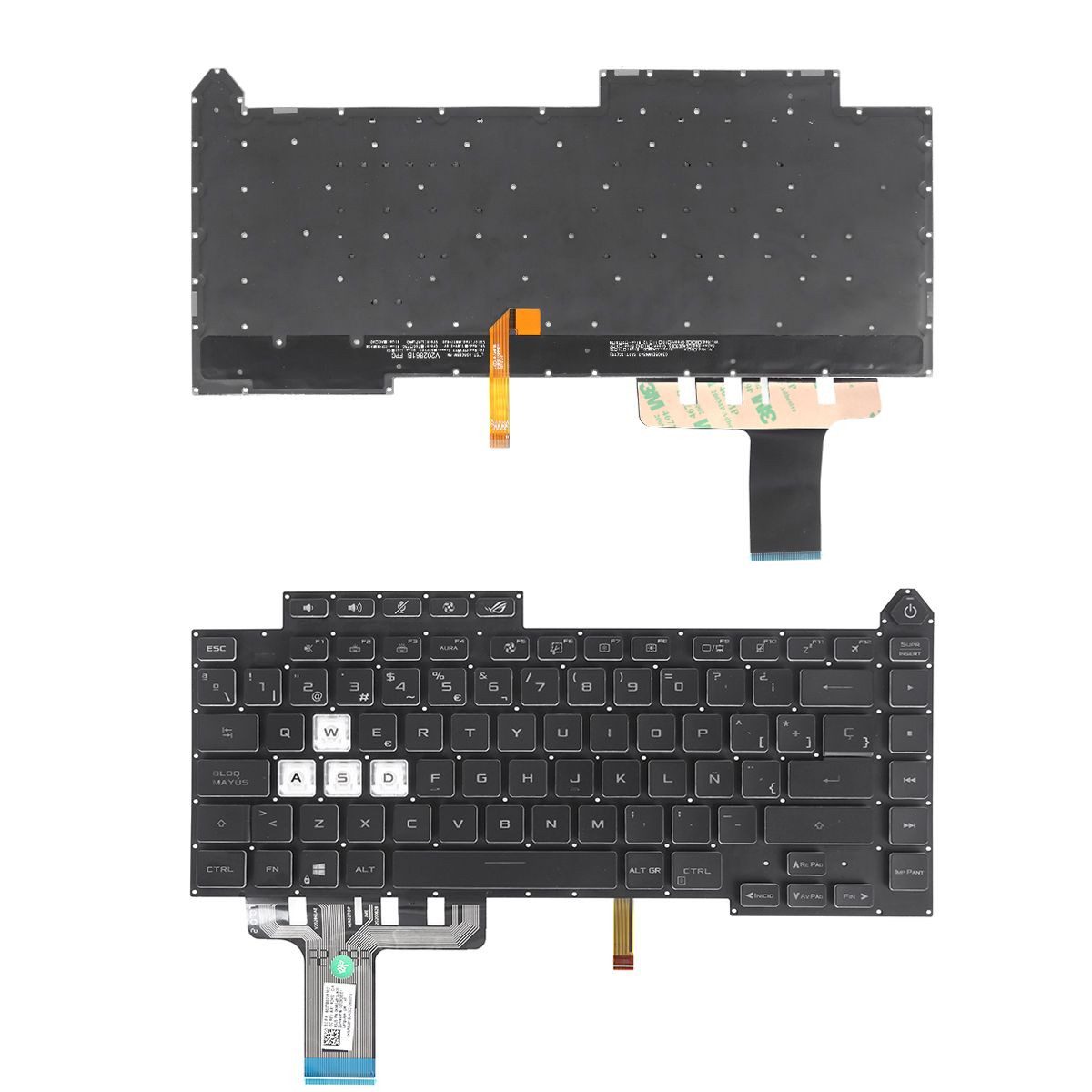 Teclado para Portátil ASUS ROG Strix G513 com Iluminação de Fundo - Espanhol - Image 11