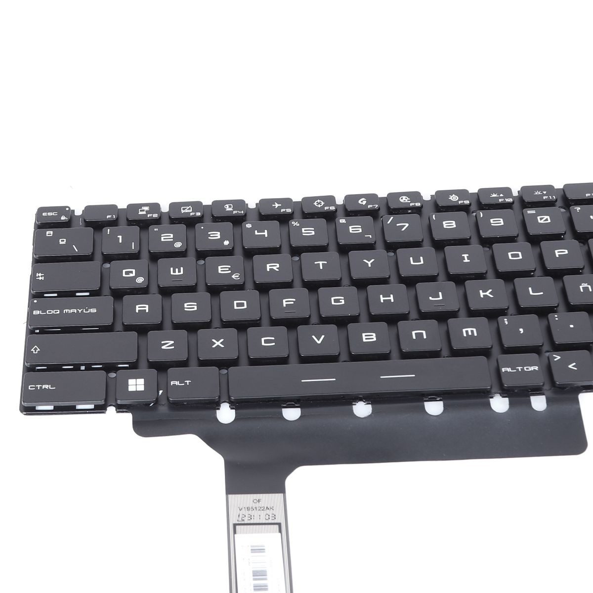 Teclado Retroiluminado Preto Espanhol para Portátil MSI GP76 GE76 GS76 MS-17K1 - Ref. 22-0042C-WX01-001 - Image 9