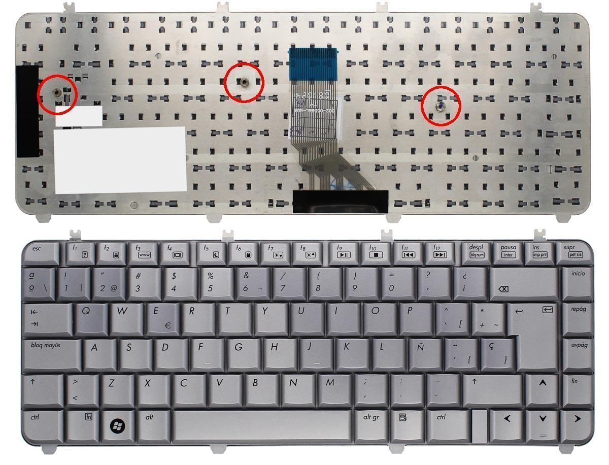 TECLADO PARA PORTATIL HP PAVILION DV5 DV5Z DV5T DV5-1000 PRATA - Image 4