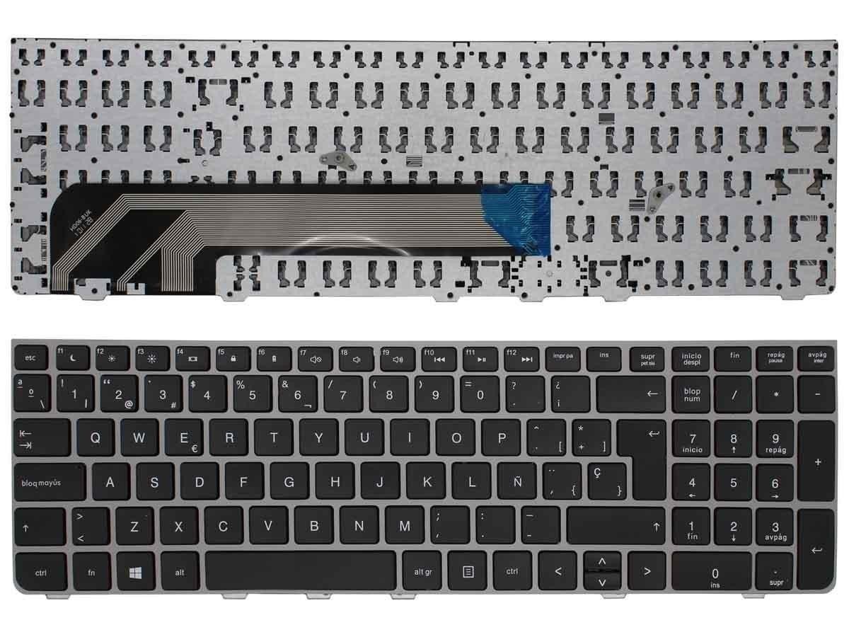 Teclado Portátil HP ProBook 4530S 4535S 4730S 4740S Espanhol com Estrutura Prata - Image 3