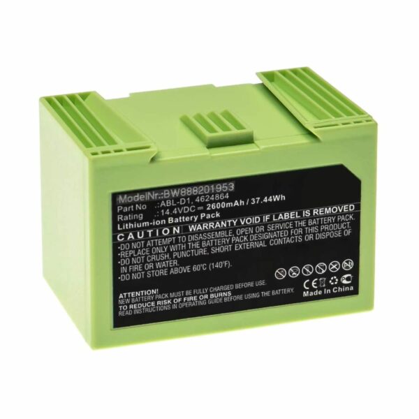 Bateria para iRobot Roomba Série i7 i7+ e i3/i4 - ABL-D1 Lítio 14.4V 2600 mAh