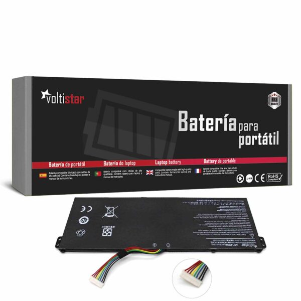 Bateria para Portátil Acer Aspire V3-371, AC14B13J, AC14B18J, AC14B18K - 11.4V 3600mAh