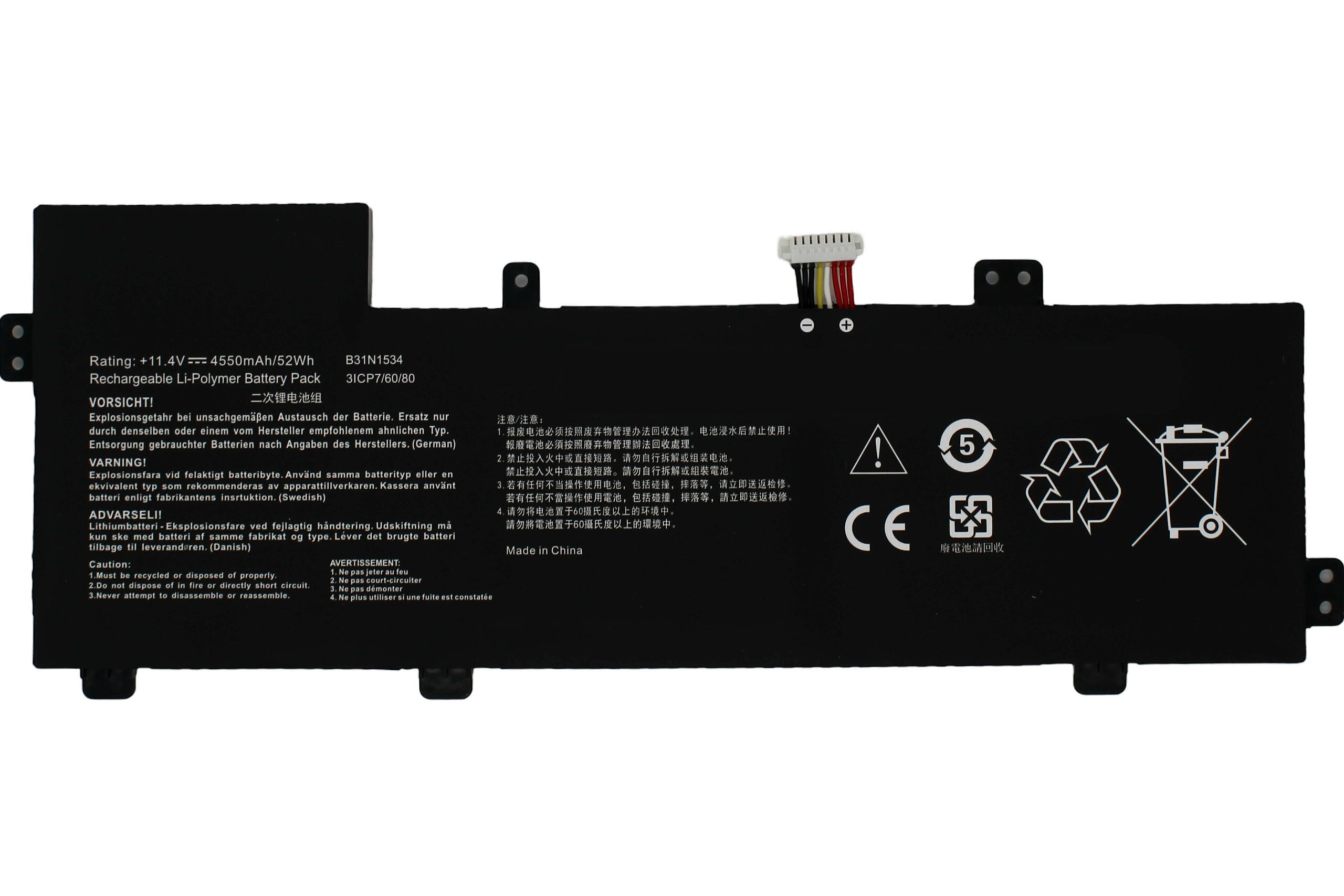 Bateria para Portátil ASUS ZenBook UX510UX B31N1534 - Green Computer - Image 2
