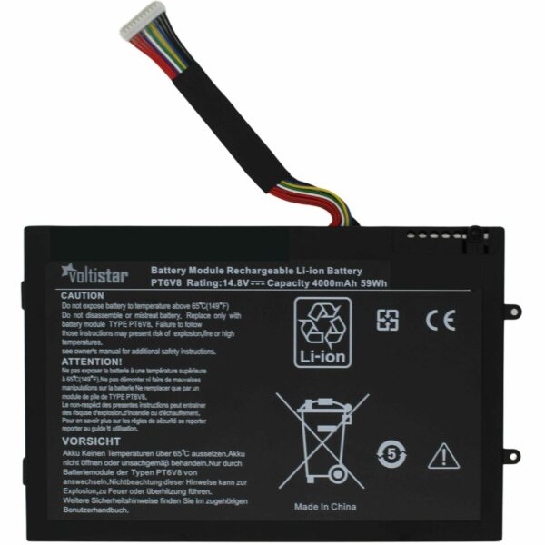 Bateria para Portátil Dell Alienware M11x M14x P06T P18G Series - P/N PT6V8 14.8V 4000mAh