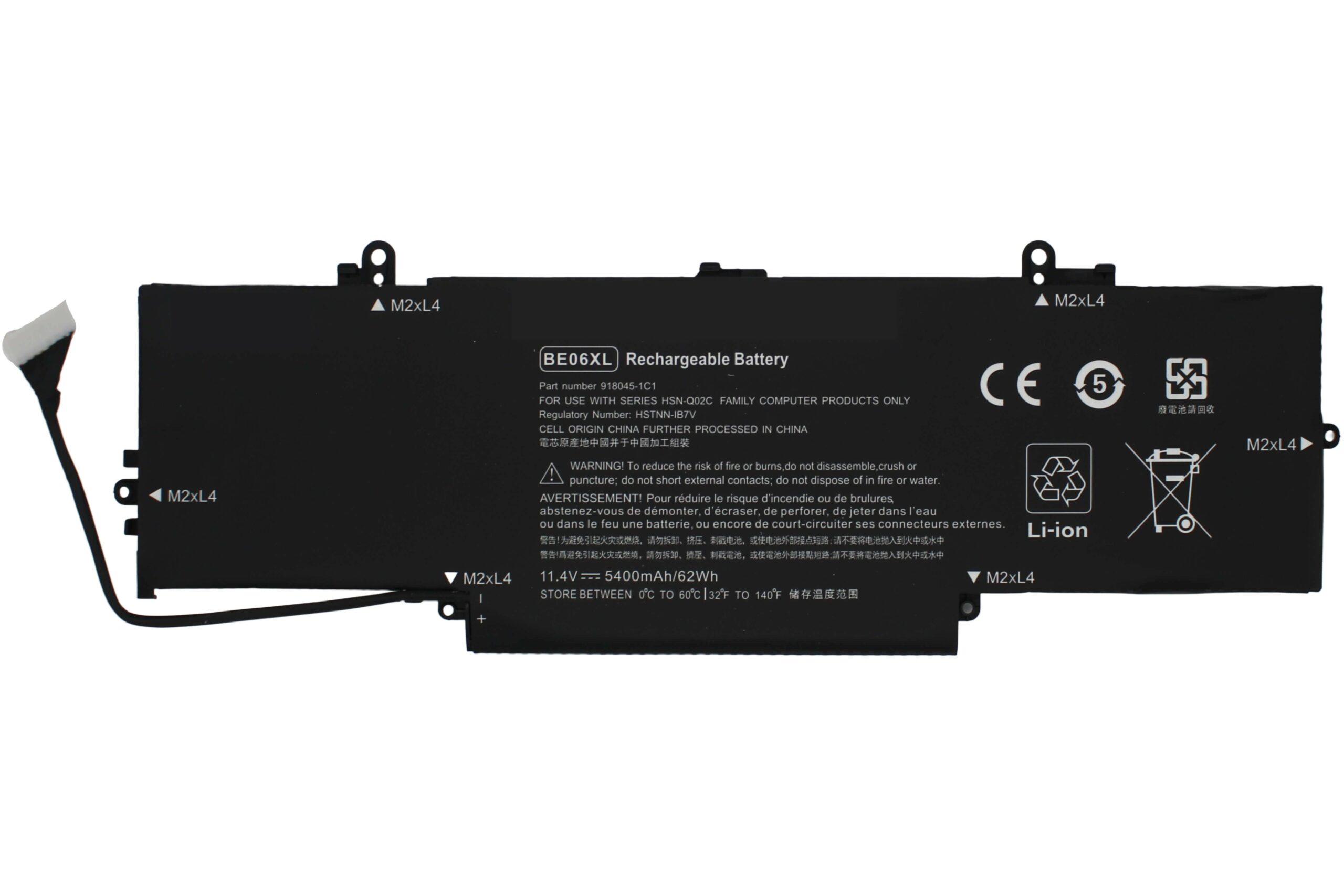 Bateria para Portátil HP EliteBook 1040 G4 Series BE06XL 11.4V 5400mAh - Image 2