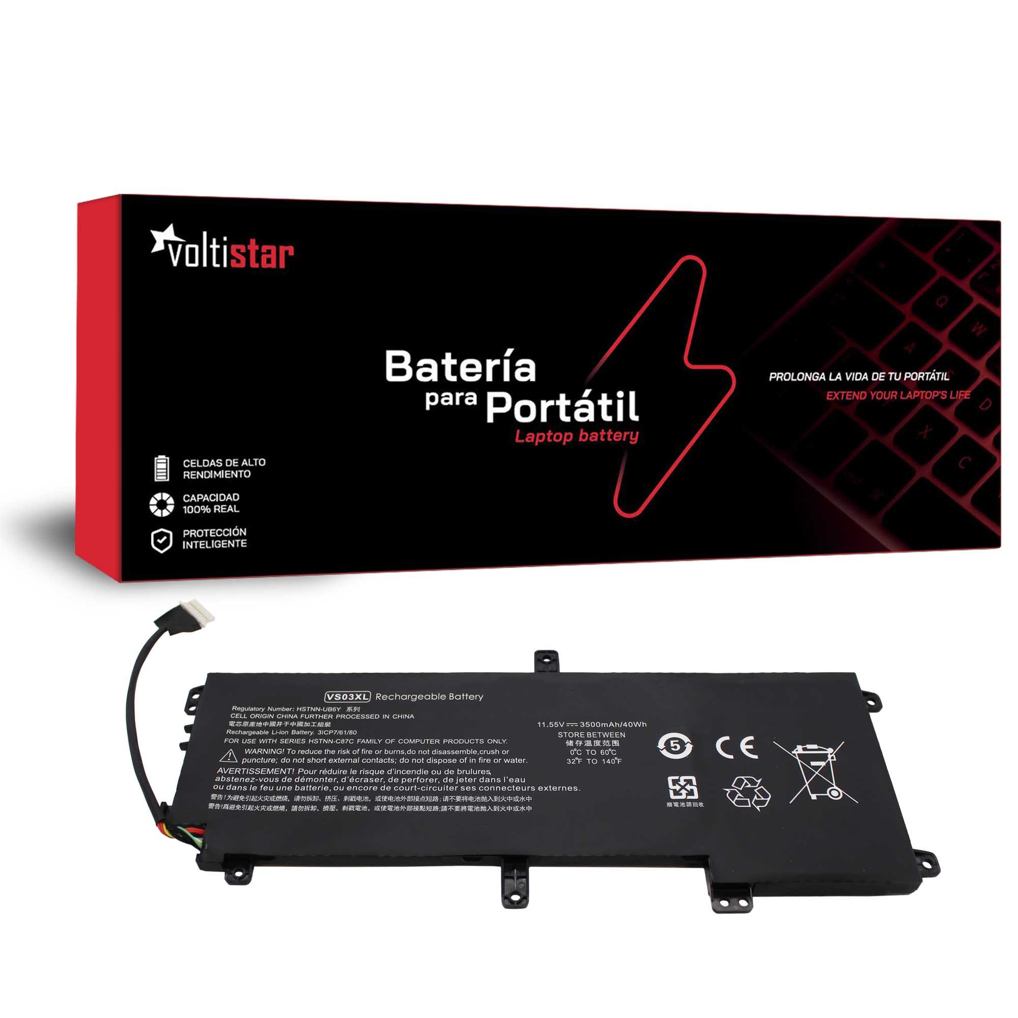 Bateria para Portátil HP Envy 15-AS Series VS03XL 11.55V 3500mAh