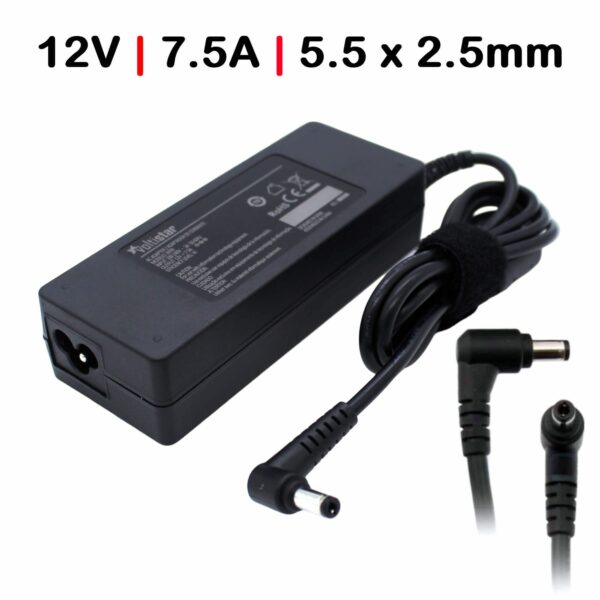 Carregador QNAP TS-431P 90W 12V 7,5A 5,5x2,5mm - Compatível com Múltiplos Modelos