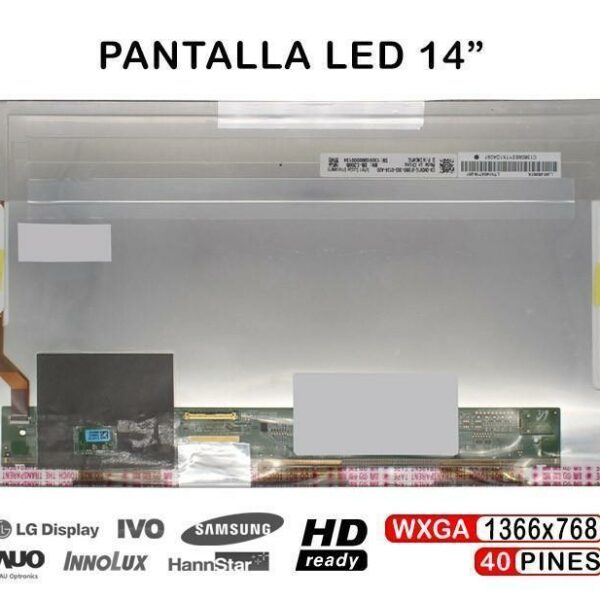 ECRÃ LED DE 14" PARA PORTATIL DELL X7JCD 0X7JCD LTN140AT19-201