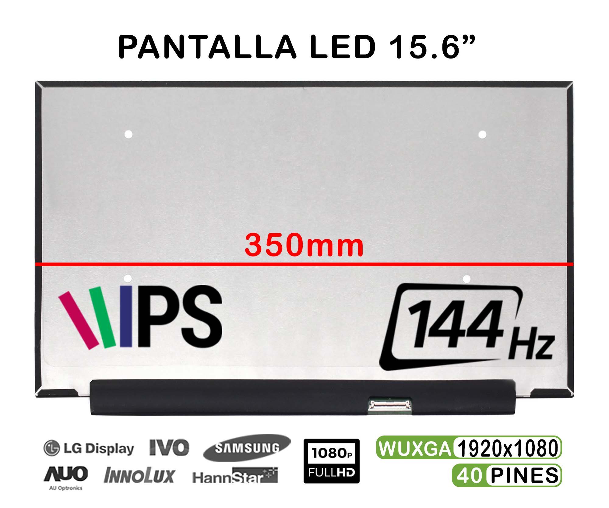 Ecrã LED Fosco 15.6" IPS 144Hz Full HD 40 Pinos para Portátil - LM156LF2F01 LM156LF2F03