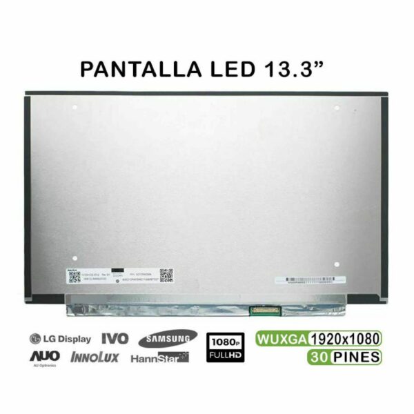 ECRÃ LED DE 13.3" PARA PORTATIL NV133FHM-N52 NV133FHM-N54