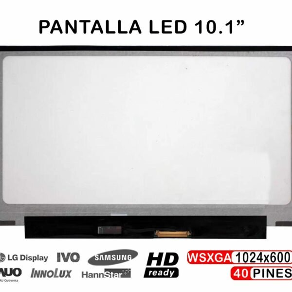 Ecrã LED 10.1" WSVGA (1024x600) 40 Pinos para Portátil Samsung - Compatível LTN101NT05-A01