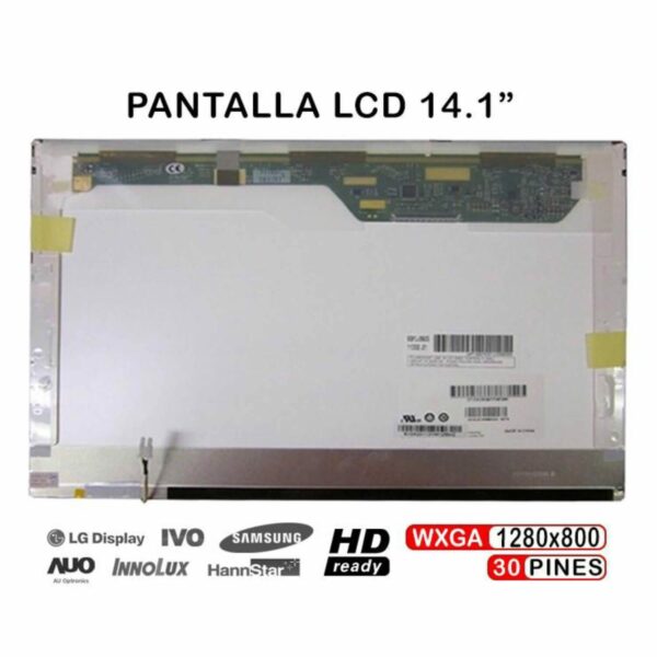 Ecrã LCD 14.1" WXGA 30 Pinos para Portátil Dell Inspiron 1425, Vostro 1400 - Substituição de Qualidade