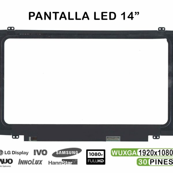 ECRÃ LED DE 14" PARA PORTATIL LP140WF6(SP)(H2)