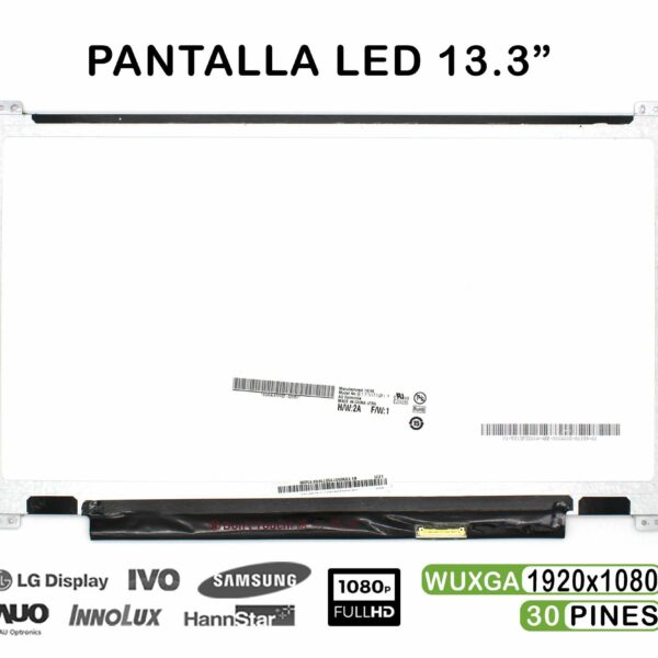 ECRÃ LED DE 13.3" PARA PORTATIL NV133FHM-N42 FULLHD