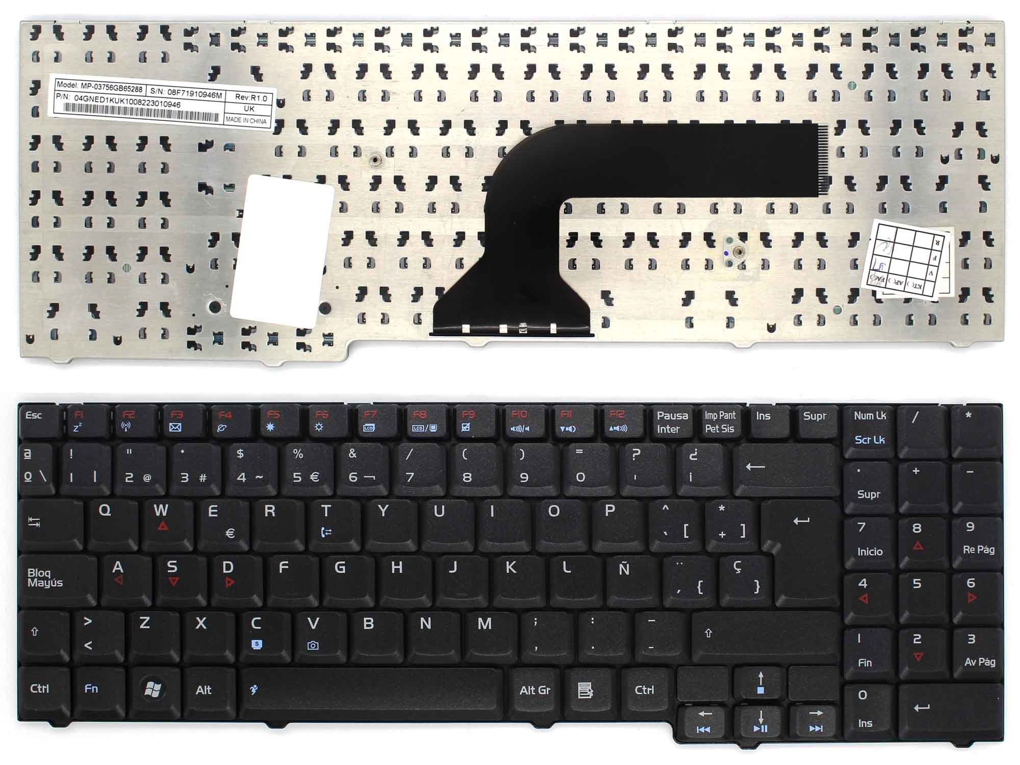 Teclado para Portátil Asus X71SL - Espanhol - Image 2