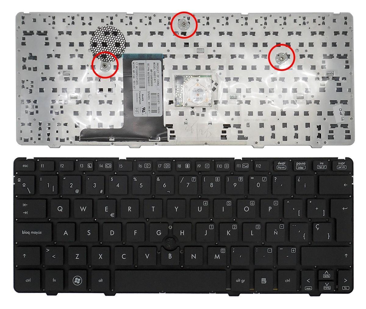 TECLADO PARA PORTATIL HP Elitebook 2560P, 2570P, 651390-B71, 638512-B71 - Image 2