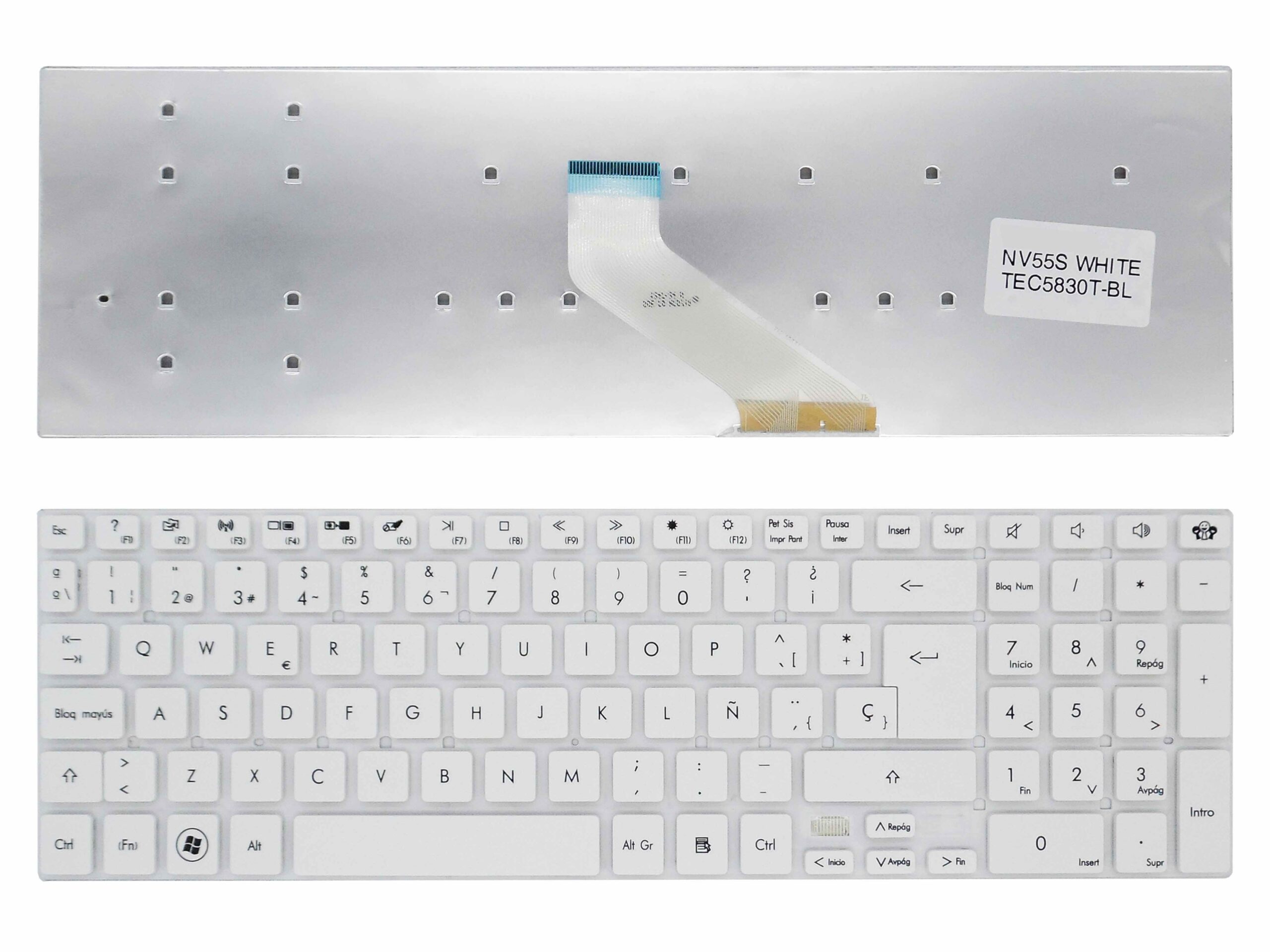 TECLADO PARA PORTATIL PACKARD BELL PK130HJ1C18 MP-10K36E0-6982 - Image 5