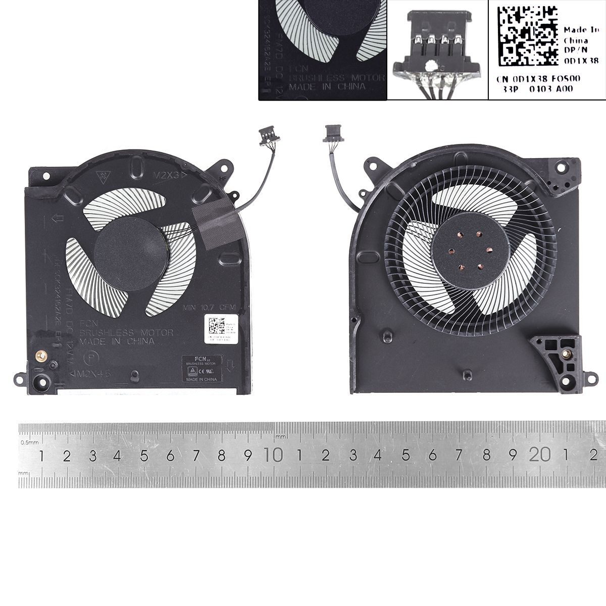 Ventoinha para Portátil Dell M15 R3 R4 - PN: 0D1X38 - Green Computer - Image 4