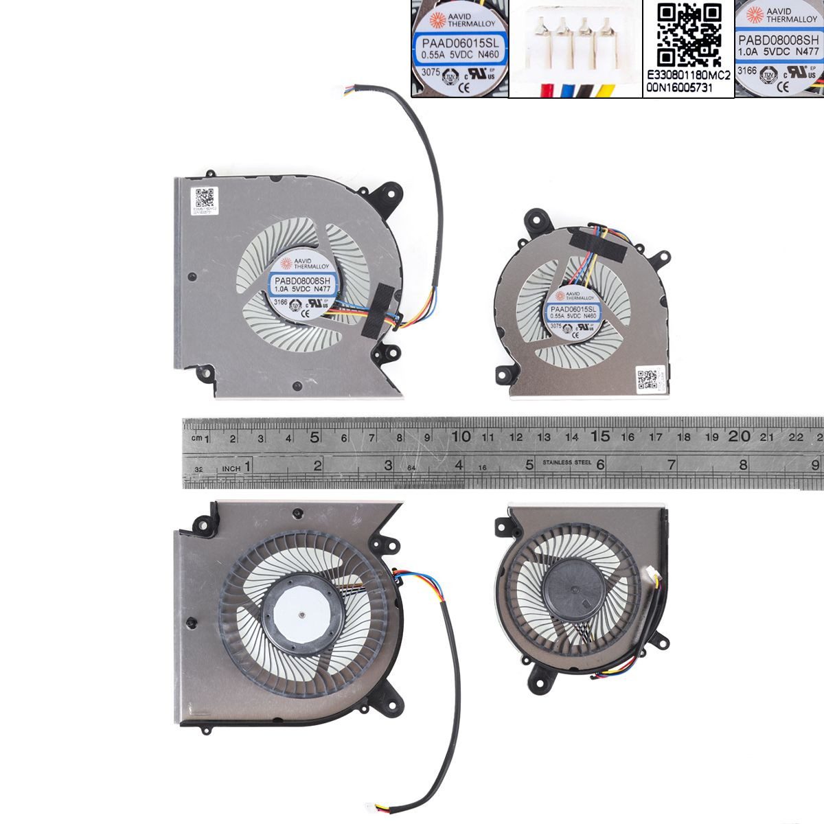 Ventoinhas para Portátil MSI GL66 GF66 GF76 Series - PABD08008SH PAAD06015SL - Image 4