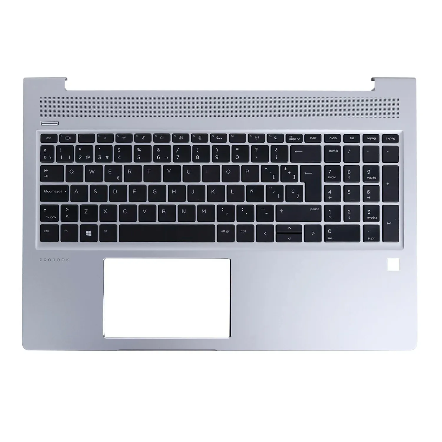 TAMPA SUPERIOR HP PROBOOK 450 G6 G7 455 G6 G7 COM TECLADO SP PRATA - Image 3