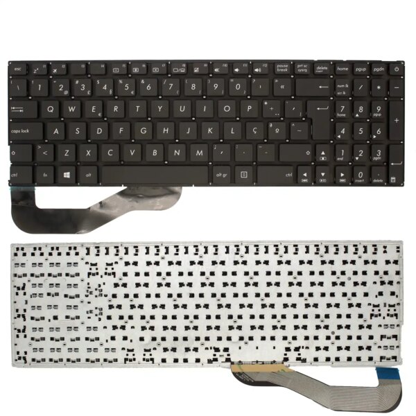 Teclado para Portátil ASUS X540, X550C, F541 Series Português - MP-13K96E0-G50 0KNB0-640TSP00 Preto Sem Moldura
