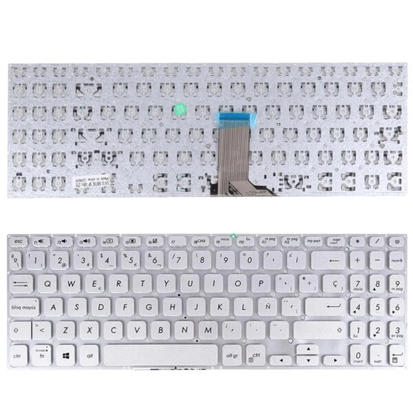 Teclado para Portátil ASUS VivoBook S530UA S530UN S530FA Prata - Compatível com 16 Modelos