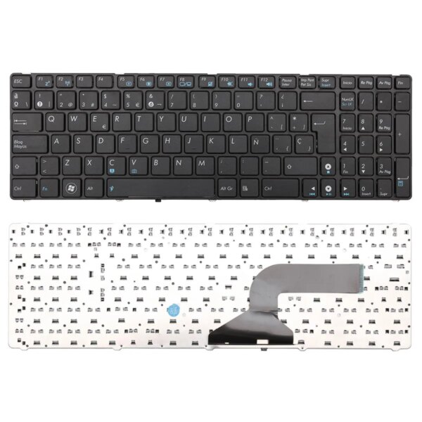 Teclado para Portátil Asus G60 Preto Espanhol - Compatível com Séries A, B, F, G, K, N, U, X
