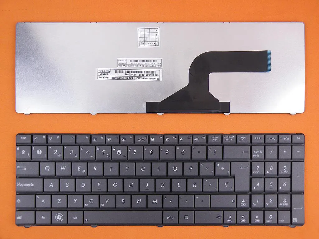 Teclado para Portátil Asus N53 Cinza - Compatível com Série N50 N51 N52 N60 N61 N70 N71 N73 N90